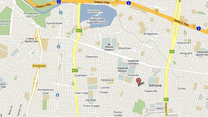 harta athlone Cape Town