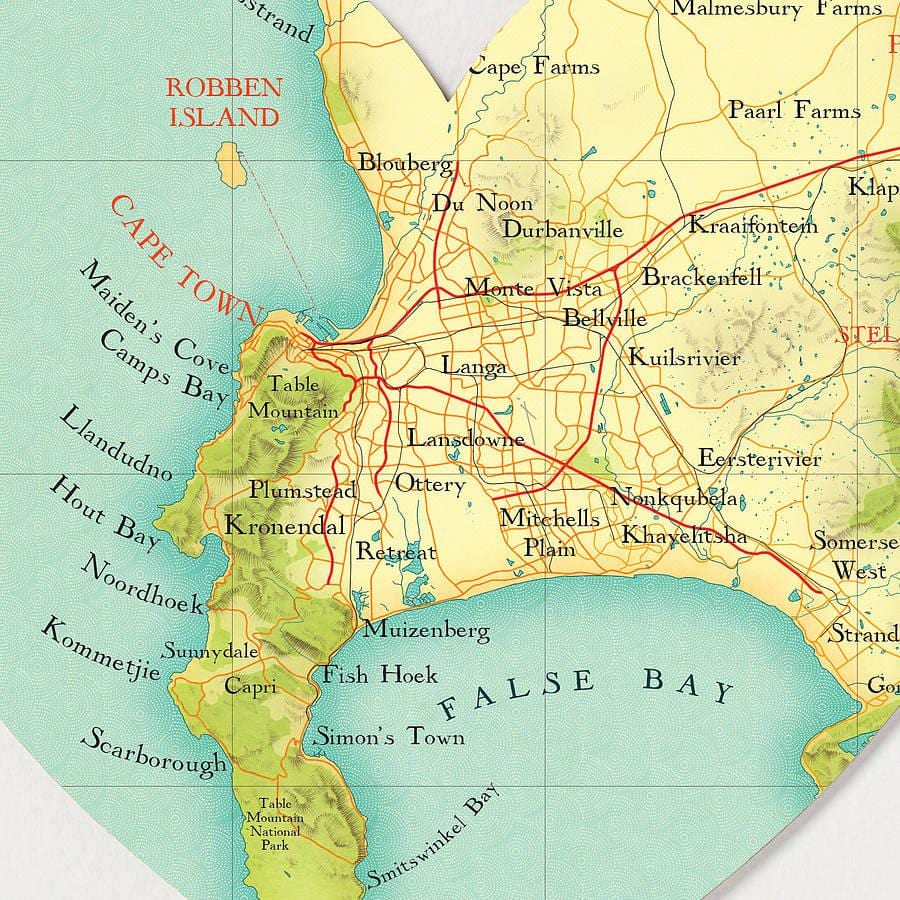 Cape Town localizare harta