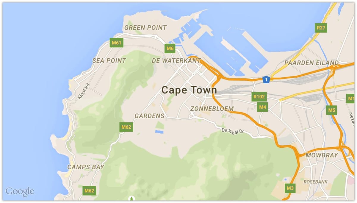 harta cape town Cape Town