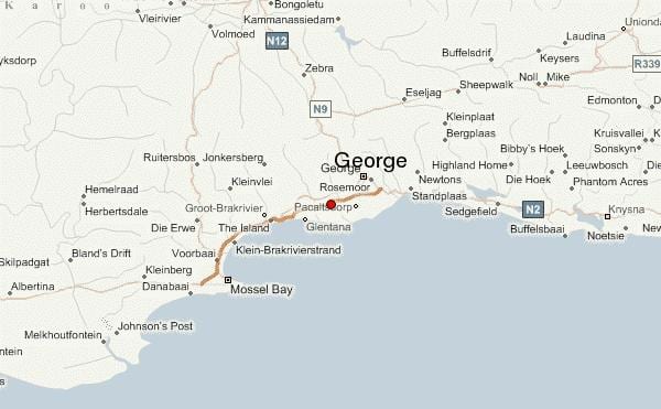 harta de george Cape Town