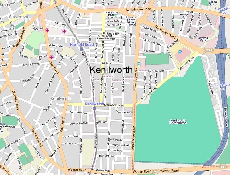 harta kenilworth Cape Town