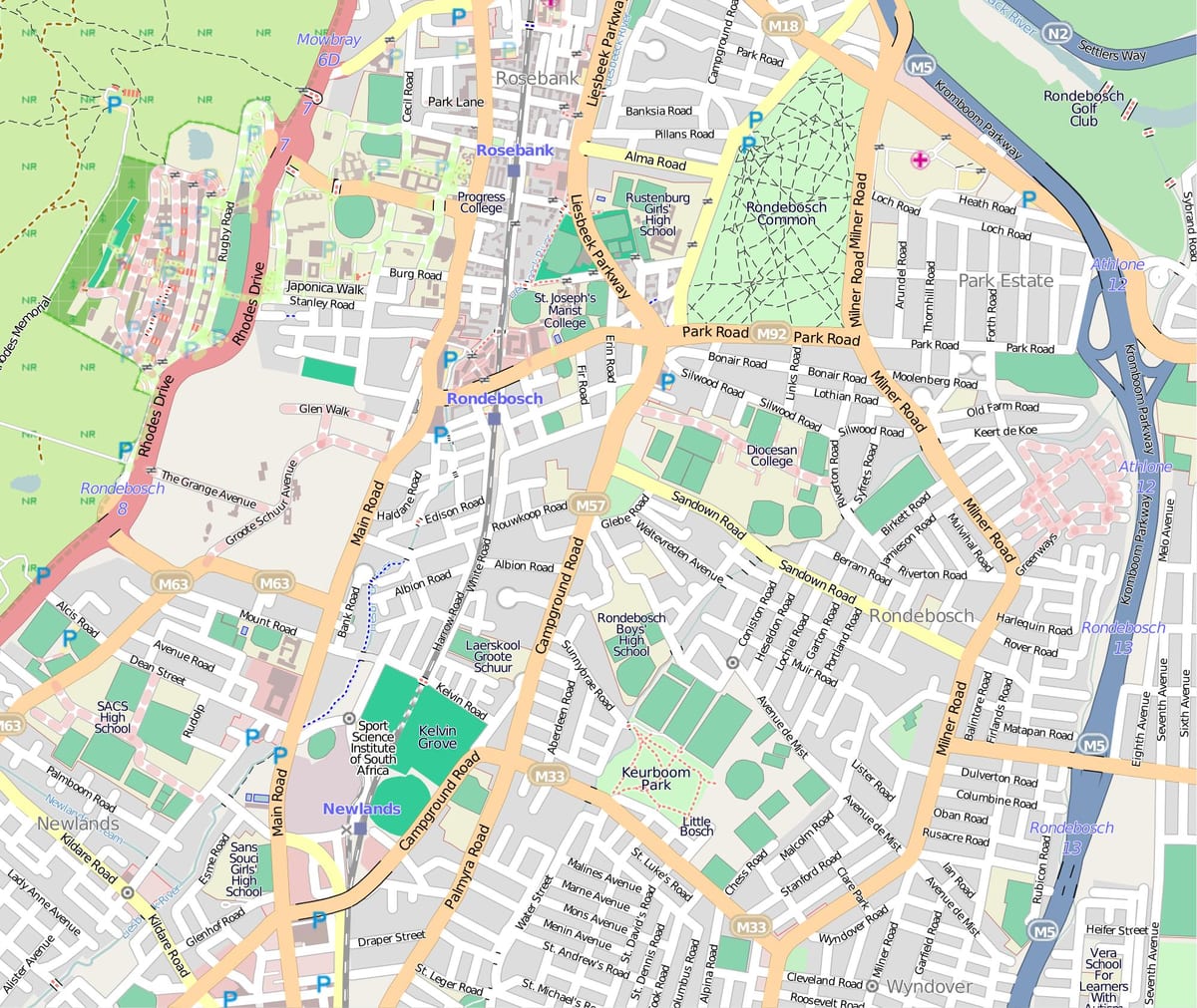 harta rondebosch Cape Town
