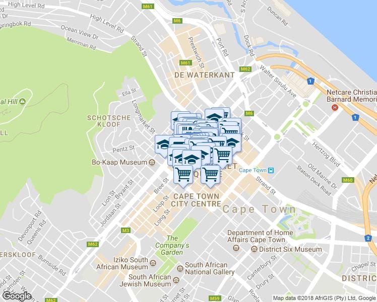 harta shortmarket strada Cape Town