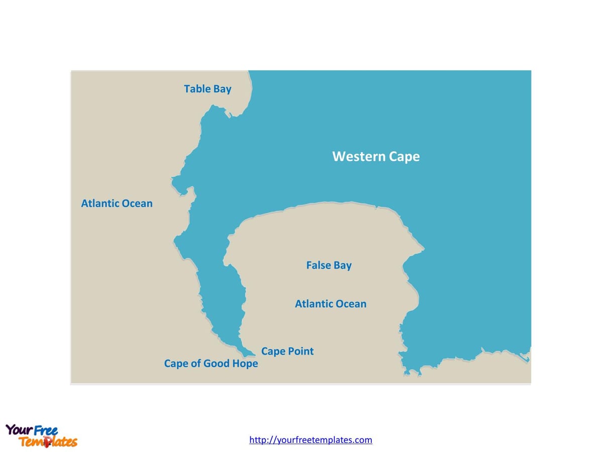 harta de masă bay, Africa de Sud