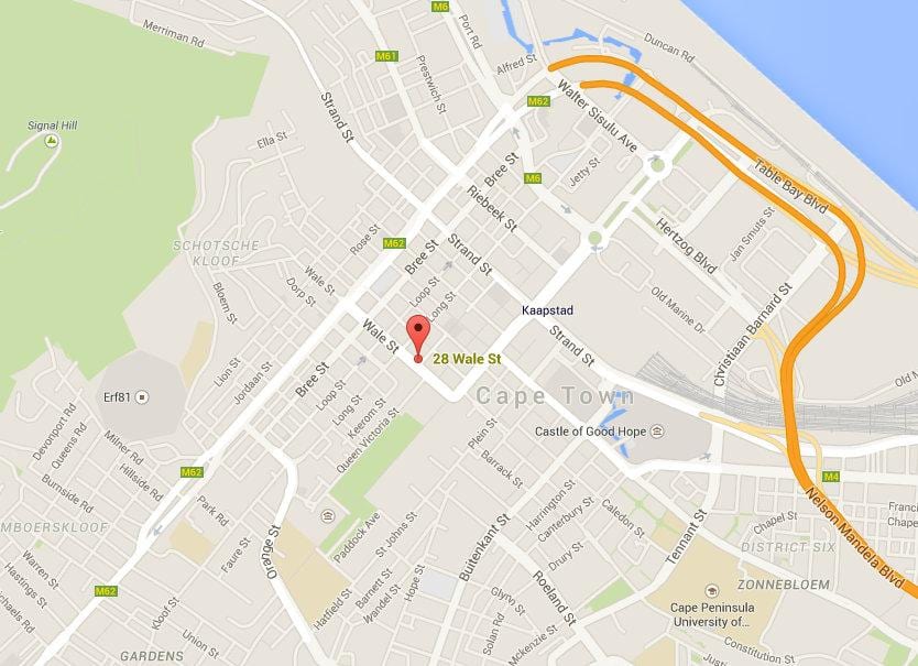harta wale strada Cape Town