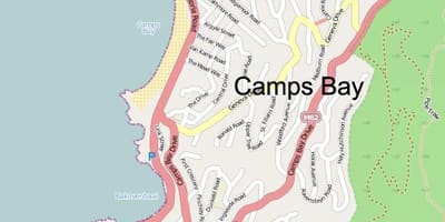 Harta camps bay street