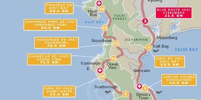 Harta cape argus traseu