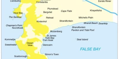 Cape Town peninsula hartă