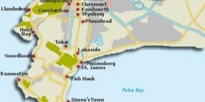 Cape Town cartiere hartă