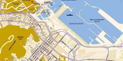 Harta Cape Town cruise terminal