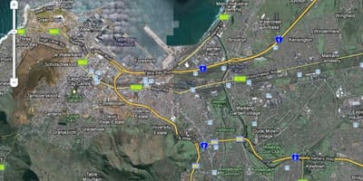 Harta Cape Town prin satelit
