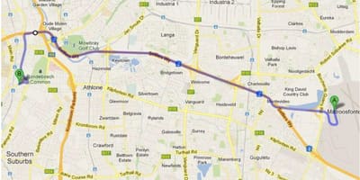 Harta crawford Cape Town