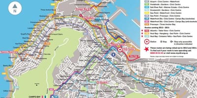 Harta de săgeată de aur traseu de autobuz