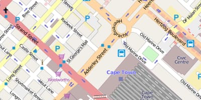 Harta heerengracht strada Cape Town