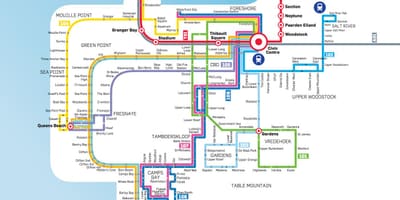 Cape Town autobuz hartă