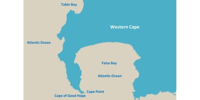 Harta de masă bay, Africa de Sud
