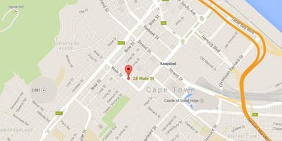 Harta wale strada Cape Town